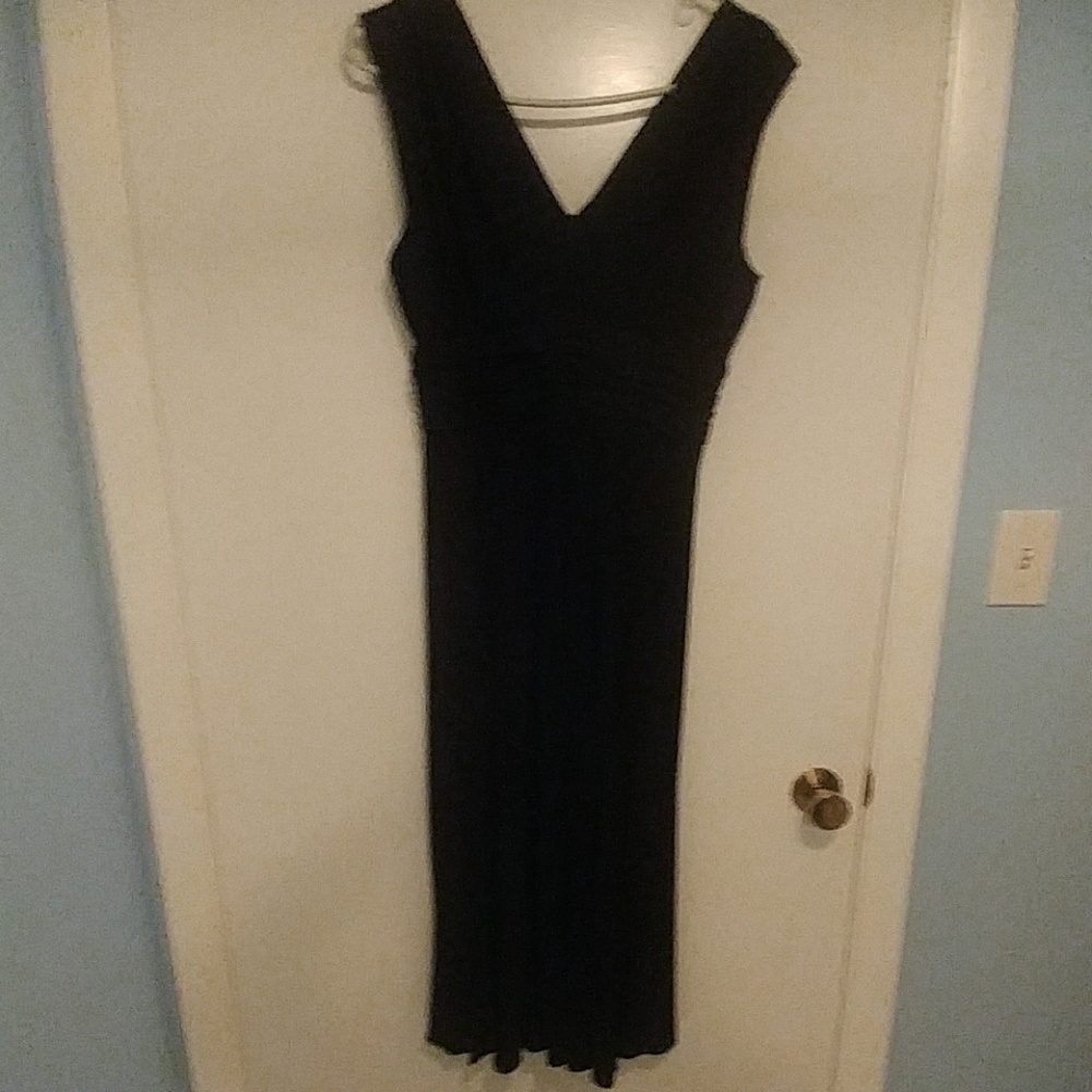 Black thigh length dress